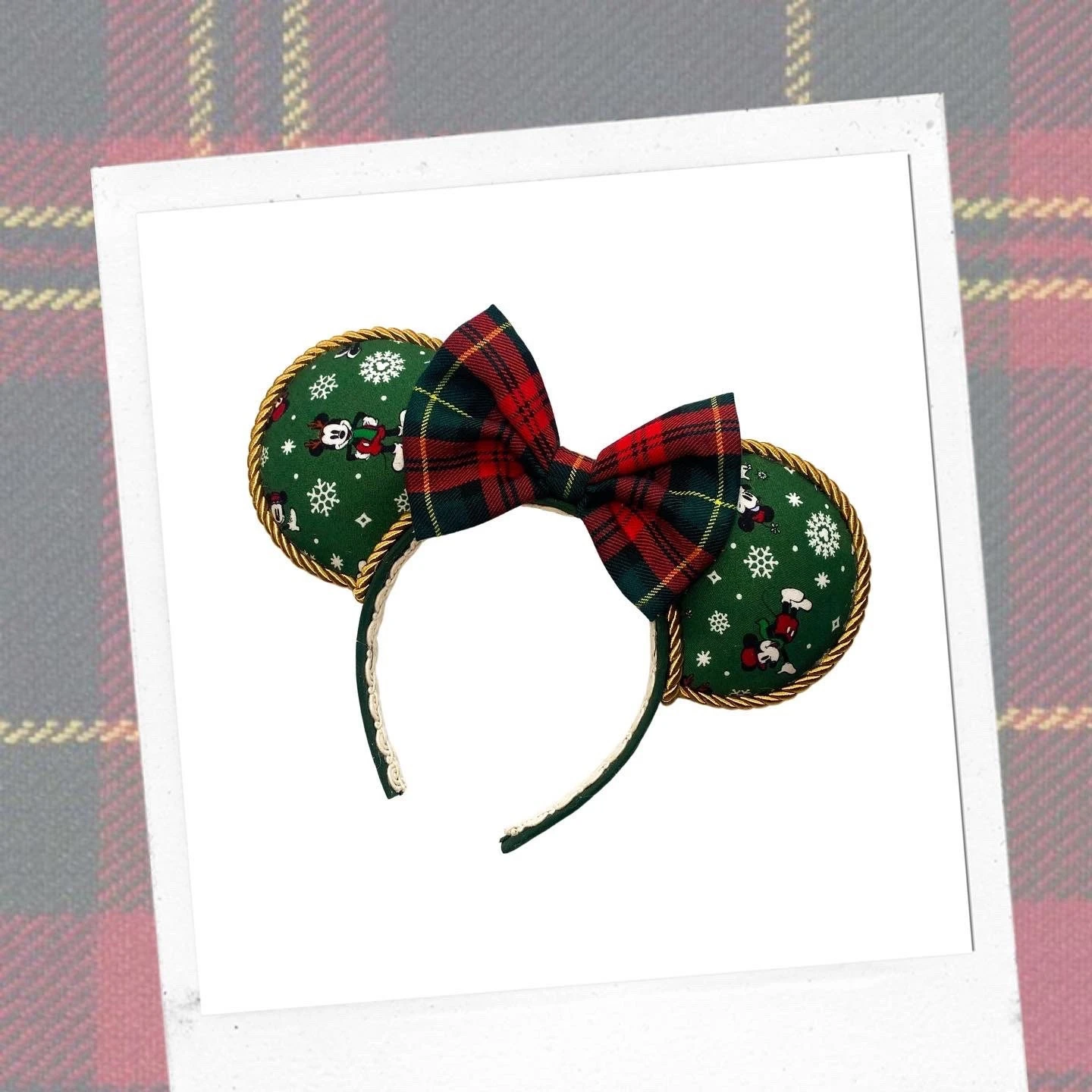 READY TO SHIP - Mickey Snowflakes - Christmas Collection - Disney Inspired Minnie Mouse Ears 4 READY TO SHIP - Mickey Snowflakes - Christmas Collection - Disney Inspired Minnie Mouse Ears - Image 2