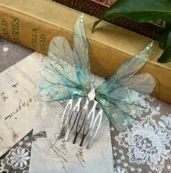 NEW Moonbeam Faerie Wing Hair Adornment/ Fairy Wing Hair Comb/ Fairy Wings Hair Slide/ Gift For Her/ Christmas Gift -Cheap Bags & Purses Store il fullxfull.4385964743 77pc