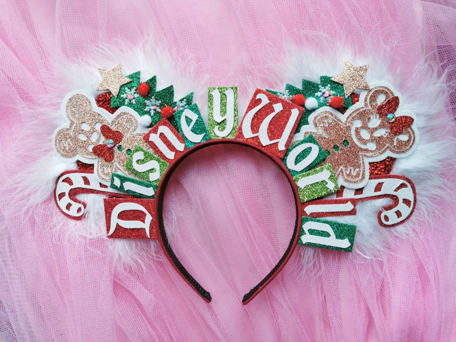 Deluxe Gingerbread Mickey Ears - Christmas Ears - Christmas Tree Headband Xmas Minnie Mouse Ears - DLP WDW Park Ears By Luby And Lola 3 Deluxe Gingerbread Mickey Ears - Christmas Ears - Christmas Tree Headband Xmas Minnie Mouse Ears - DLP WDW Park Ears By Luby And Lola