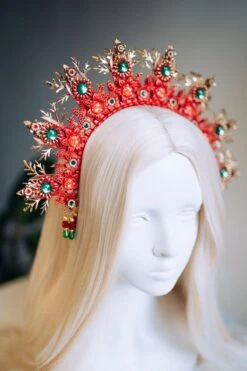 SALE Christmas Halo Headband Xmas Party Flower Crown Halo Headlights Merry Christmas Christmas Halo Happy Holidays Glitter -Cheap Bags & Purses Store il fullxfull.4396074174 k55e