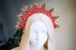 SALE Christmas Halo Headband Xmas Party Flower Crown Halo Headlights Merry Christmas Christmas Halo Happy Holidays Glitter -Cheap Bags & Purses Store il fullxfull.4396076240 6rhn