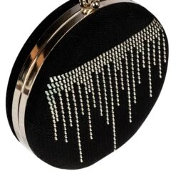 Clutch Bag For Women, Christmas Gift, Xmas Gift, Gift For Her, Wrist Bag, Stylish Bag, Black Bag, Night Bag, Circular Clutch Bag -Cheap Bags & Purses Store il fullxfull.4396290372 rgty