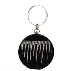 Clutch Bag For Women, Christmas Gift, Xmas Gift, Gift For Her, Wrist Bag, Stylish Bag, Black Bag, Night Bag, Circular Clutch Bag