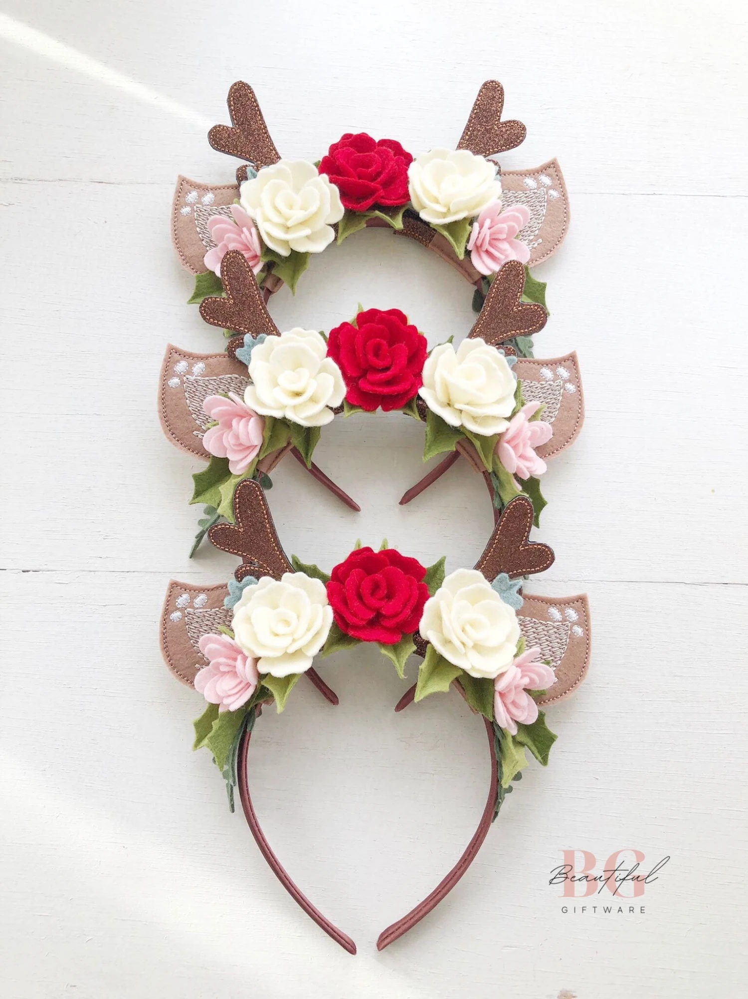 Christmas Headband, Reindeer Headband, Christmas Hair Accessories, Hair Accessories, Christmas Santa Visit 12 Christmas Headband, Reindeer Headband, Christmas Hair Accessories, Hair Accessories, Christmas Santa Visit - Image 10