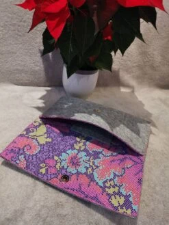 Grey Felt Clutch With Pink Stitches/Hand Sewing/Hand Made/Grey Bag/Felt Bag/Christmas Gift/Gift For Woman/Bag/Xmas/Valentines Day/ -Cheap Bags & Purses Store il fullxfull.4415999689 ga50