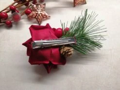 Red Rose And Red Berries Christmas Hair Accessory Christmas Bridal Hair Flower -Cheap Bags & Purses Store il fullxfull.4416614751 kcuv