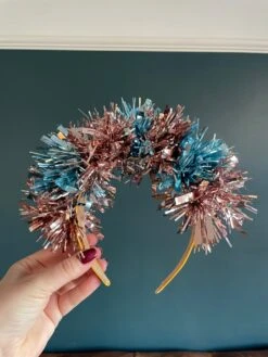 Pale Pink And Blue Christmas Hairband
