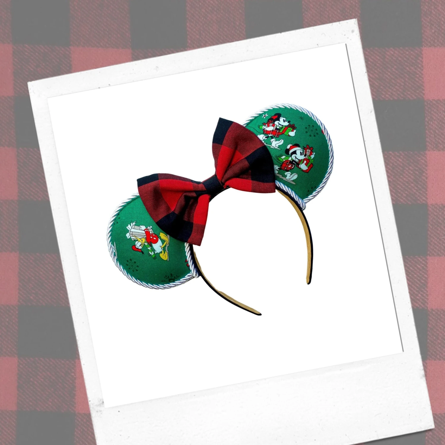 READY TO SHIP - Mickey & Friends Christmas Wrapping - Christmas Collection - Disney Inspired Minnie Mouse Ears 3 READY TO SHIP - Mickey & Friends Christmas Wrapping - Christmas Collection - Disney Inspired Minnie Mouse Ears