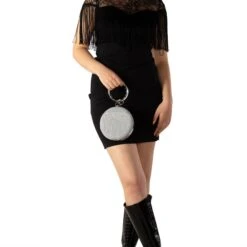 Clutch Bag For Women, Christmas Gift, Xmas Gift, Gift For Her, Wrist Bag, Stylish Bag, Gray Bag, Night Bag, Circular Clutch Bag -Cheap Bags & Purses Store il fullxfull.4443669197 2cy3