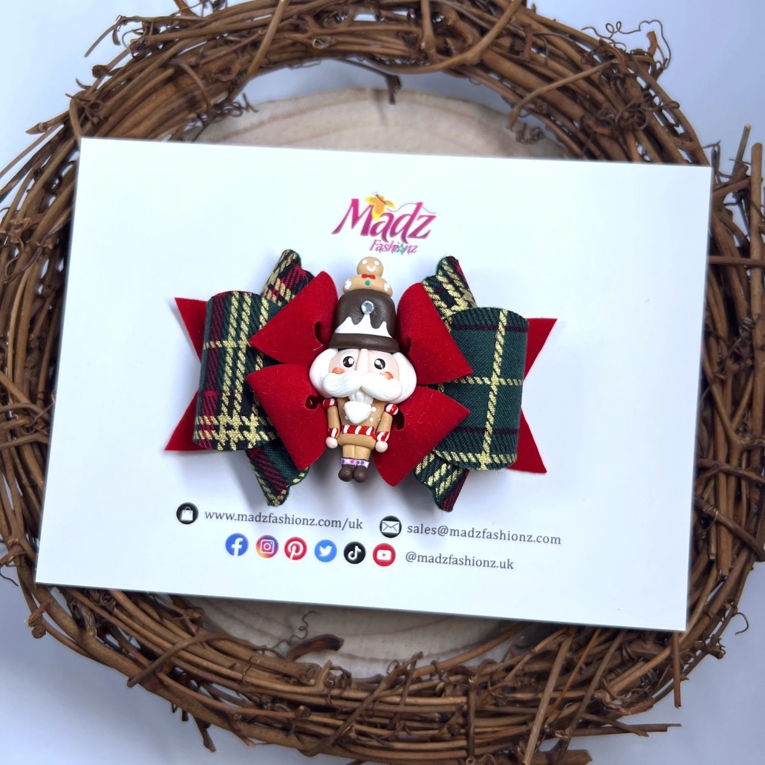 Green Tartan Hair Bow, Christmas Nutcracker Hair Clip, Gold Glitter Pin, Christmas Hair Bows, Fringe Clippie, Xmas Headband, Toddler,Holiday 8 Green Tartan Hair Bow, Christmas Nutcracker Hair Clip, Gold Glitter Pin, Christmas Hair Bows, Fringe Clippie, Xmas Headband, Toddler,Holiday - Image 6