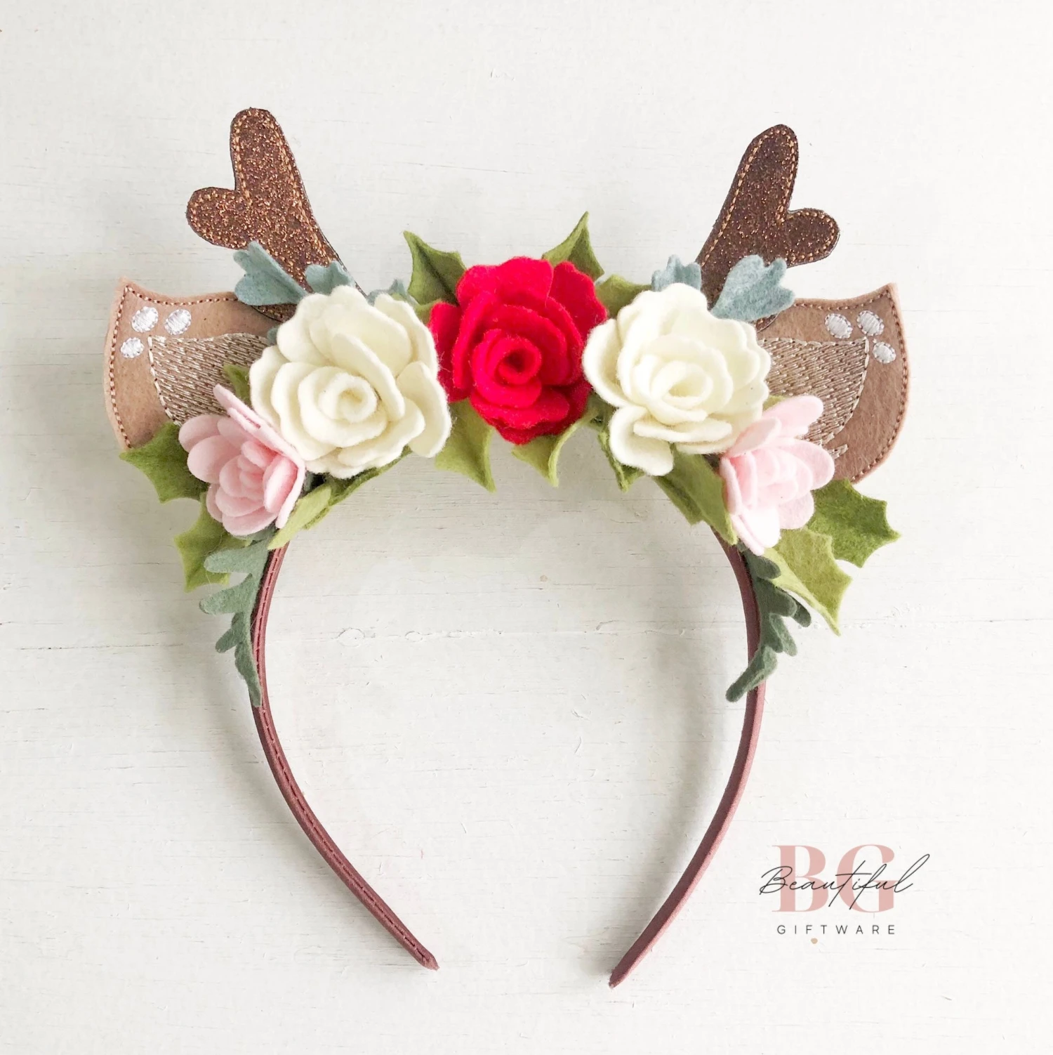 Christmas Headband, Reindeer Headband, Christmas Hair Accessories, Hair Accessories, Christmas Santa Visit 10 Christmas Headband, Reindeer Headband, Christmas Hair Accessories, Hair Accessories, Christmas Santa Visit - Image 8