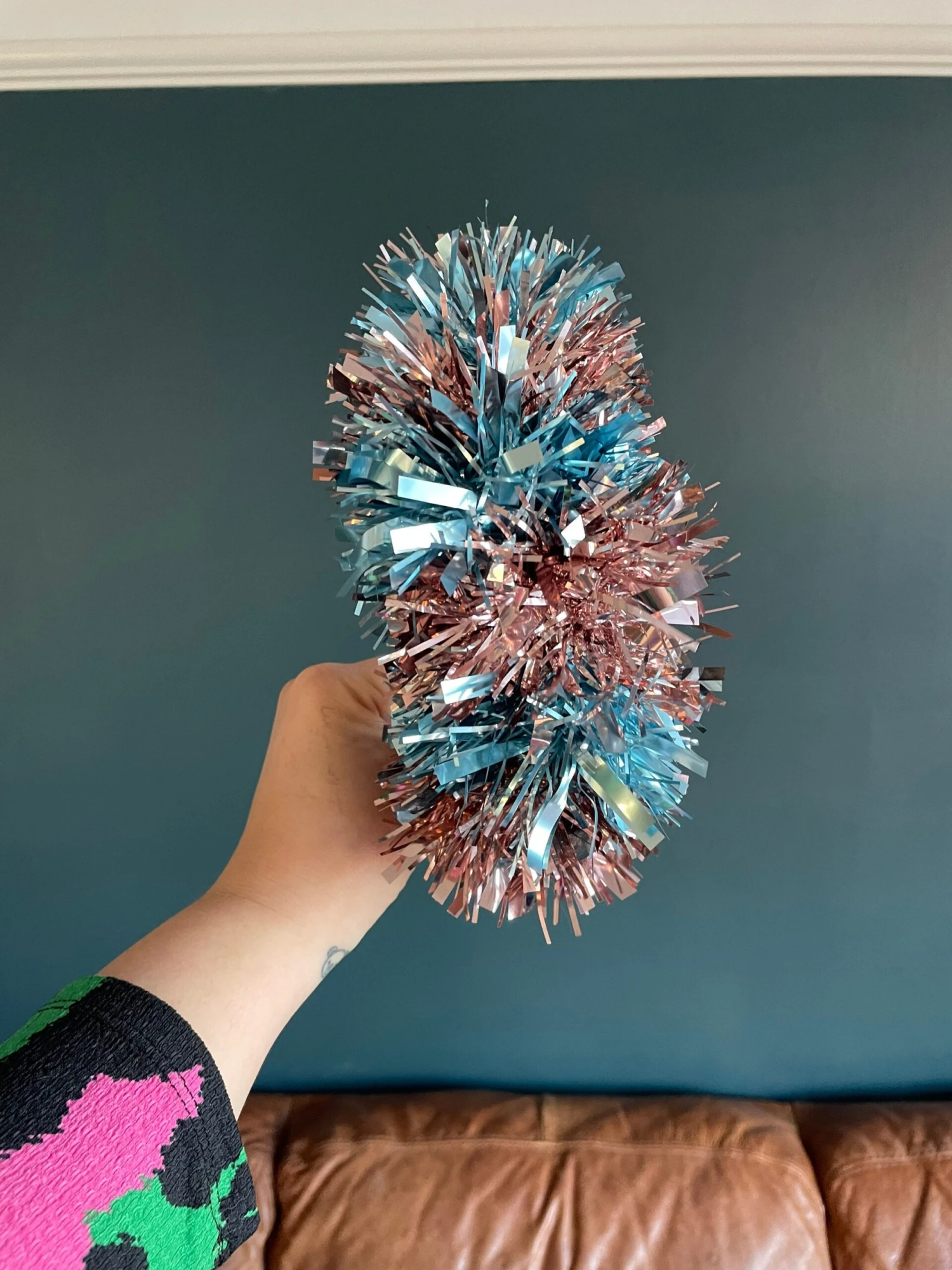 Pale Pink And Blue Christmas Hairband 7 Pale Pink And Blue Christmas Hairband - Image 5