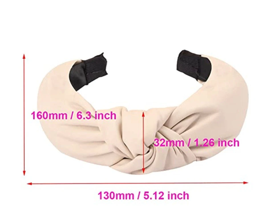 Faux Leather Knot Headband/ Wide Knotted Headband/ Turban Tie Headband/ Top Knot Headband/ Christmas Headband/ Black Knot Headband 6 Faux Leather Knot Headband/ Wide Knotted Headband/ Turban Tie Headband/ Top Knot Headband/ Christmas Headband/ Black Knot Headband - Image 4