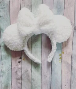 White Sherpa Fleece Minnie Mouse Ears, Minnie Ears Headband, Mouse Ears Headband, Inspired Mouse Ears, Magic Kingdom, Christmas Ears -Cheap Bags & Purses Store il fullxfull.4583950264 iduk