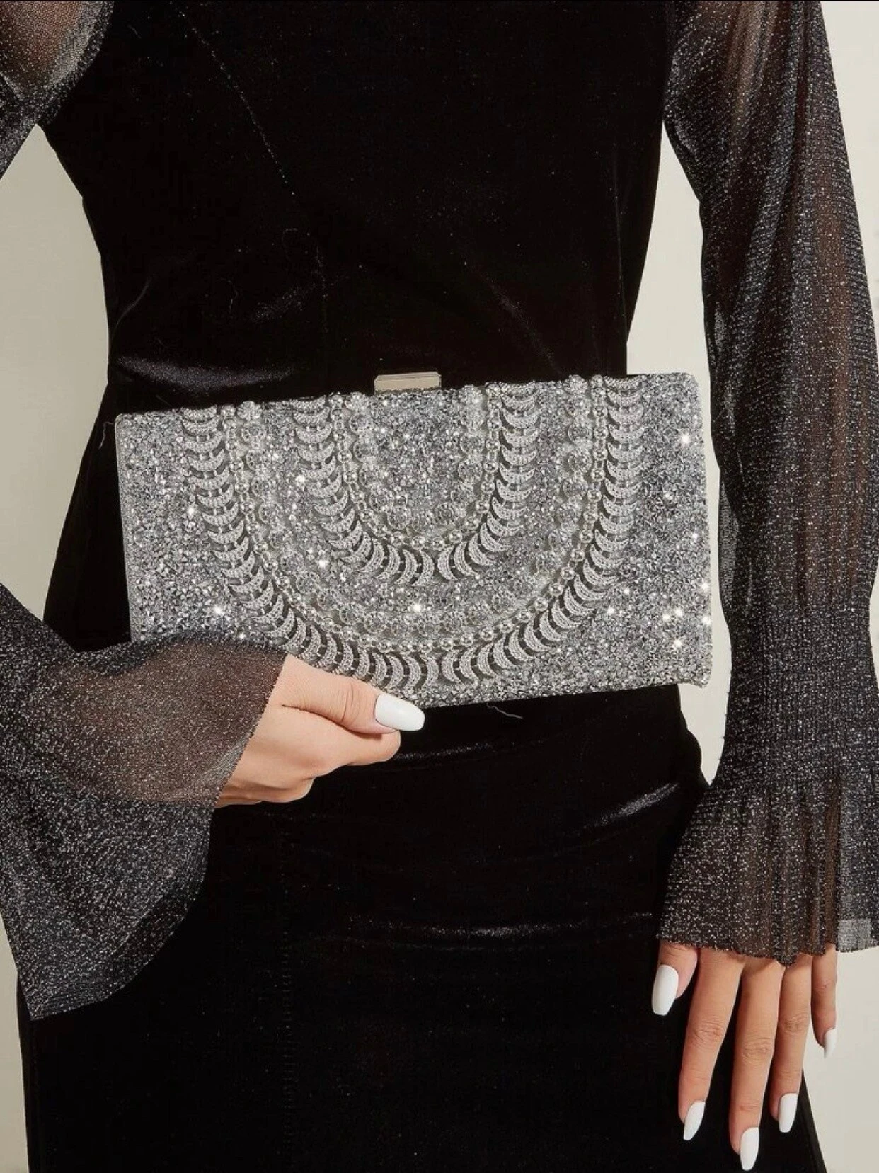 Rhinestone Box Bag/ Clutch Bag/ Bridal/ Wedding/ Anniversary/ Engagement/ Party/ Formal Event/ Birthday/ Night Out/ Date Night/ Christmas 4 Rhinestone Box Bag/ Clutch Bag/ Bridal/ Wedding/ Anniversary/ Engagement/ Party/ Formal Event/ Birthday/ Night Out/ Date Night/ Christmas - Image 2