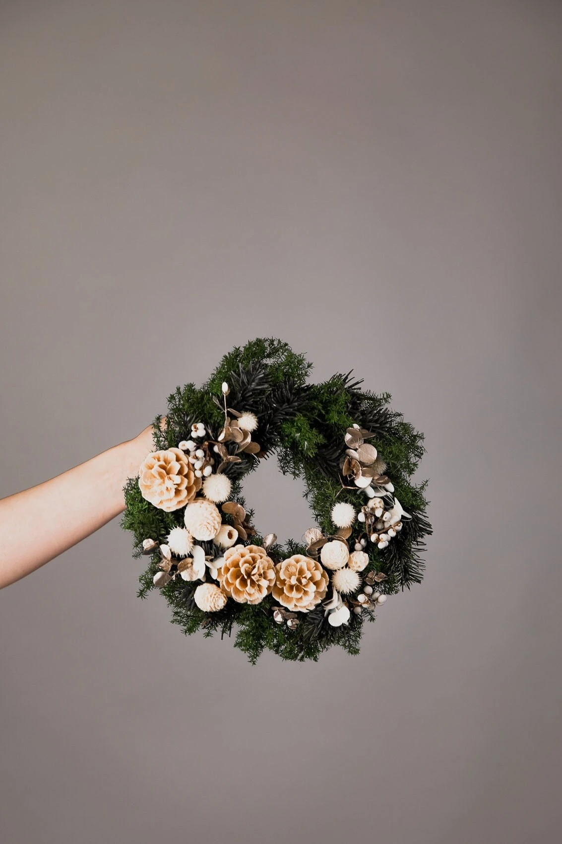 Modern Christmas Wreath No.10 / Preserved Pine In Soft Winter Door Wreath Christmas Decoration / Christmas Wreath / Xmas Door Wreath 8 Modern Christmas Wreath No.10 / Preserved Pine In Soft Winter Door Wreath Christmas Decoration / Christmas Wreath / Xmas Door Wreath - Image 6