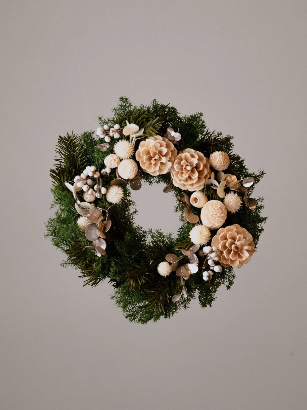Modern Christmas Wreath No.10 / Preserved Pine In Soft Winter Door Wreath Christmas Decoration / Christmas Wreath / Xmas Door Wreath 9 Modern Christmas Wreath No.10 / Preserved Pine In Soft Winter Door Wreath Christmas Decoration / Christmas Wreath / Xmas Door Wreath - Image 7