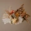 Modern Christmas Wreath No.13 / Peach Flowers In Soft Winter Door Wreath Christmas Decoration / Christmas Wreath / Xmas Door Wreath