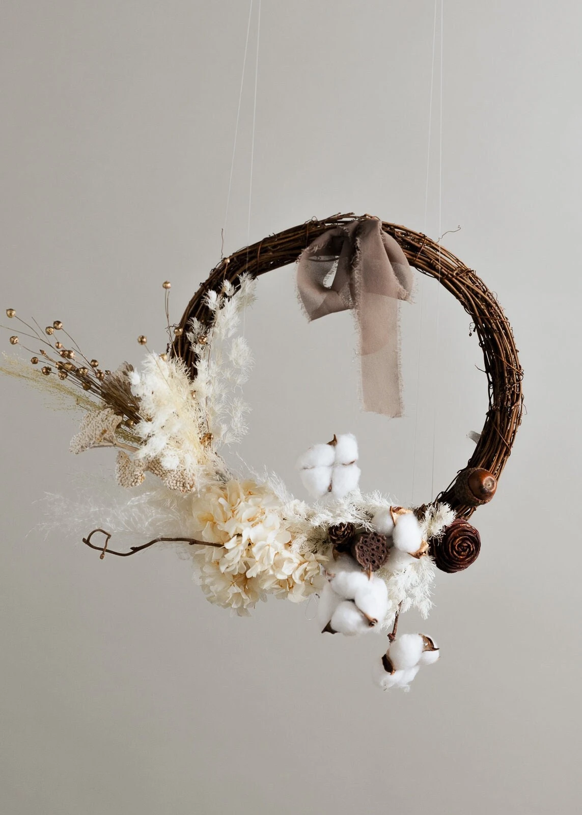 Modern Christmas Wreath No.9 / Cotton In Soft Winter Door Wreath Christmas Decoration / Christmas Wreath / Xmas Door Wreath 12 Modern Christmas Wreath No.9 / Cotton In Soft Winter Door Wreath Christmas Decoration / Christmas Wreath / Xmas Door Wreath - Image 10