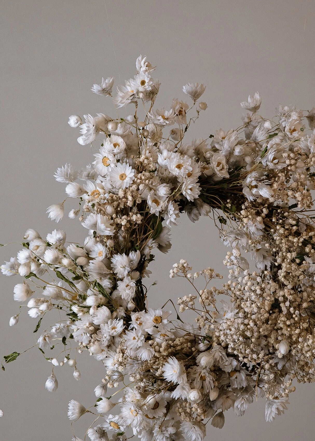 Modern Christmas Wreath No.6 / Daisies In Soft Winter Door Wreath Christmas Decoration / Christmas Wreath / Xmas Door Wreath 6 Modern Christmas Wreath No.6 / Daisies In Soft Winter Door Wreath Christmas Decoration / Christmas Wreath / Xmas Door Wreath - Image 4