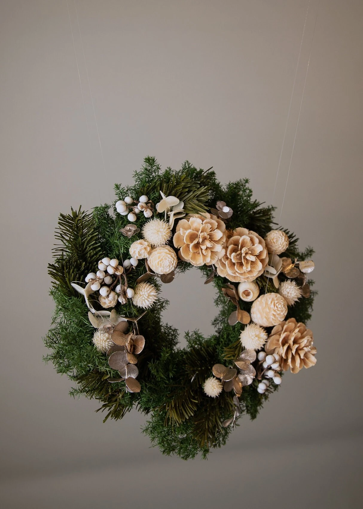 Modern Christmas Wreath No.10 / Preserved Pine In Soft Winter Door Wreath Christmas Decoration / Christmas Wreath / Xmas Door Wreath 10 Modern Christmas Wreath No.10 / Preserved Pine In Soft Winter Door Wreath Christmas Decoration / Christmas Wreath / Xmas Door Wreath - Image 8