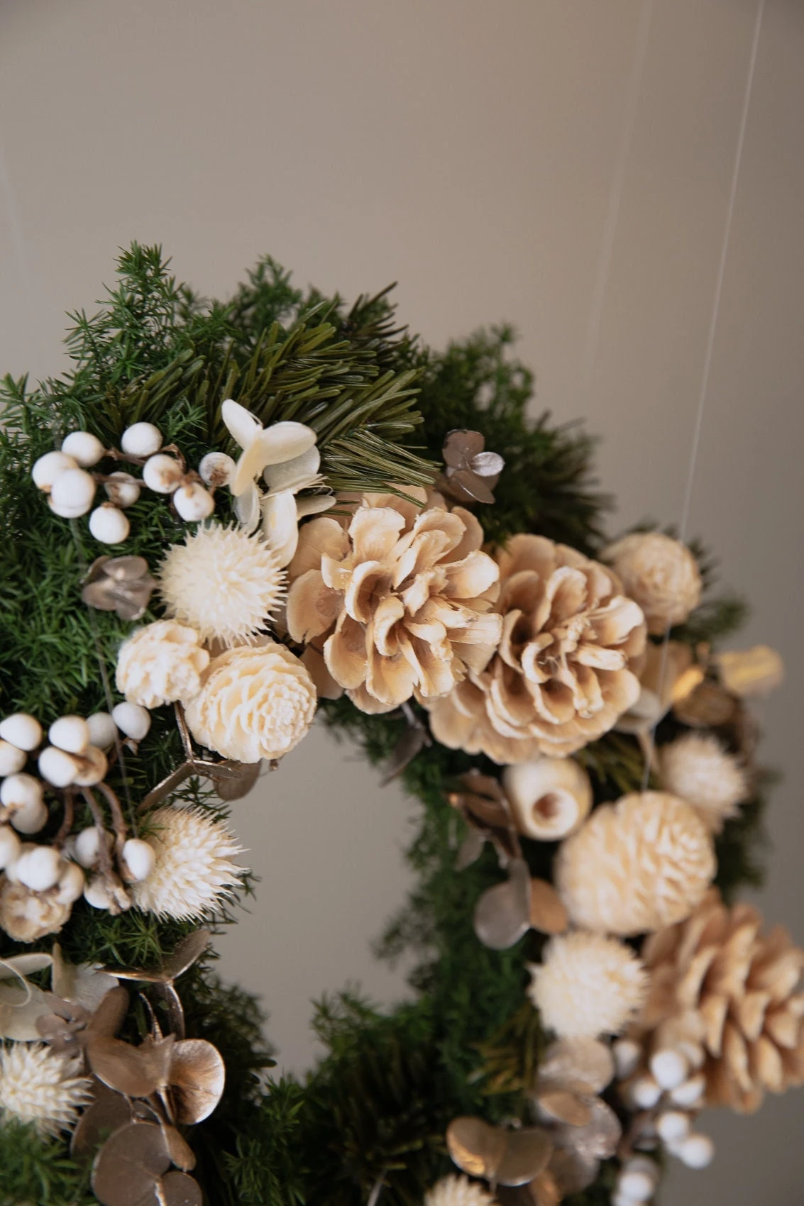 Modern Christmas Wreath No.10 / Preserved Pine In Soft Winter Door Wreath Christmas Decoration / Christmas Wreath / Xmas Door Wreath 11 Modern Christmas Wreath No.10 / Preserved Pine In Soft Winter Door Wreath Christmas Decoration / Christmas Wreath / Xmas Door Wreath - Image 9
