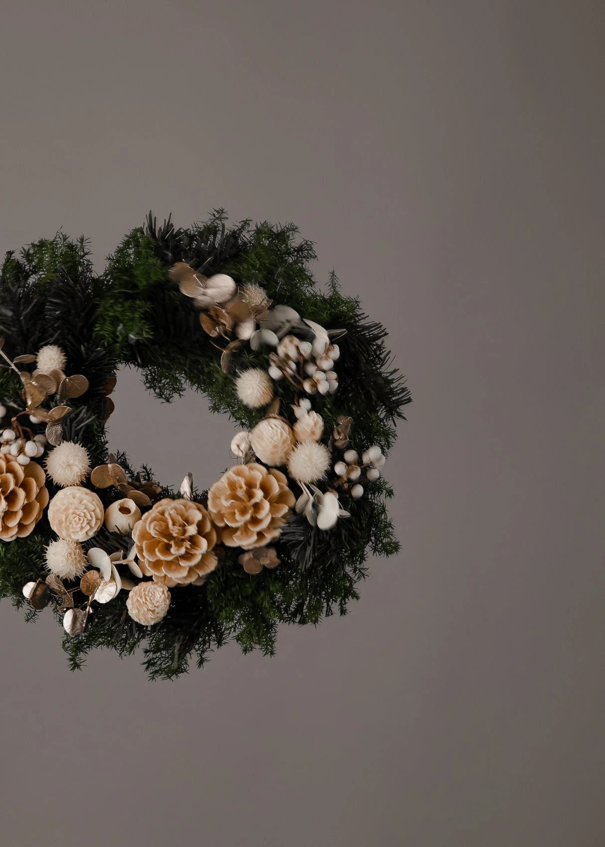 Modern Christmas Wreath No.10 / Preserved Pine In Soft Winter Door Wreath Christmas Decoration / Christmas Wreath / Xmas Door Wreath 12 Modern Christmas Wreath No.10 / Preserved Pine In Soft Winter Door Wreath Christmas Decoration / Christmas Wreath / Xmas Door Wreath - Image 10