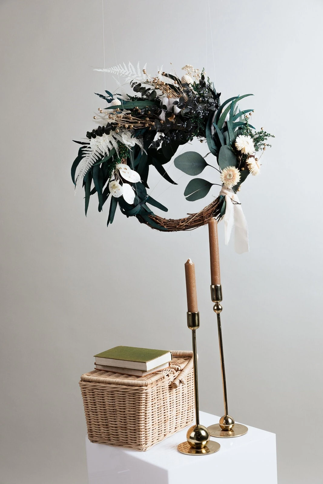 Modern Christmas Wreath No.15 / Cotton In Soft Winter Door Wreath Christmas Decoration / Christmas Wreath / Xmas Door Wreath 12 Modern Christmas Wreath No.15 / Cotton In Soft Winter Door Wreath Christmas Decoration / Christmas Wreath / Xmas Door Wreath - Image 10