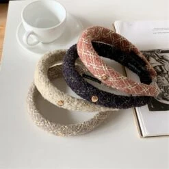 Elegant Checkered Headband, Padded Headbands, Knotted Headband, Hair Accessory, Turban Headband, Winter Headbands For Women, Christmas Gifts -Cheap Bags & Purses Store il fullxfull.4752601818 7nnj