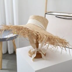 Vintage Style Straw Hat-Jazz Hat -Wide Brim-Straw Hat For Women-Beach Sun Hat-Christmas Gift-Gift For Her-Women‘s Hat -Cheap Bags & Purses Store il fullxfull.4774692436 teaz