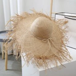 Vintage Style Straw Hat-Jazz Hat -Wide Brim-Straw Hat For Women-Beach Sun Hat-Christmas Gift-Gift For Her-Women‘s Hat -Cheap Bags & Purses Store il fullxfull.4774692482 q1ii