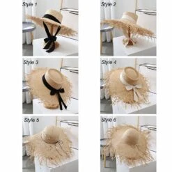 Vintage Style Straw Hat-Jazz Hat -Wide Brim-Straw Hat For Women-Beach Sun Hat-Christmas Gift-Gift For Her-Women‘s Hat -Cheap Bags & Purses Store il fullxfull.4774692496 sjuq