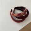 Red Checkered Headband, Padded Headbands, Knotted Headband, Hair Accessory, Turban Headband, Christmas Headbands For Women, Birthday Gifts -Cheap Bags & Purses Store il fullxfull.4809600601 awbp