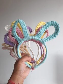 Bunny Ear Headbands, Bright Pastel Colours, Cute Head Accessories For Summer, Gifts For Girls, Birthday Present For Kids, Christmas Gift