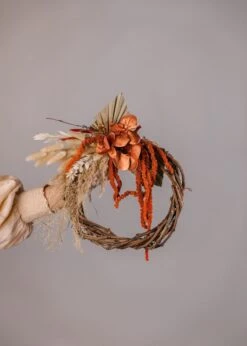 Modern Christmas Wreath No.16 / Cotton In Soft Winter Door Wreath Christmas Decoration / Christmas Wreath / Xmas Door Wreath