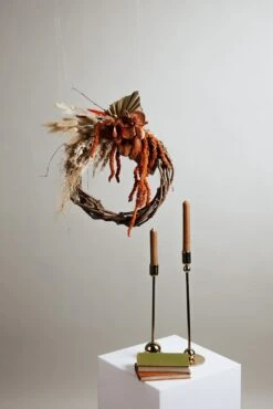 Modern Christmas Wreath No.16 / Cotton In Soft Winter Door Wreath Christmas Decoration / Christmas Wreath / Xmas Door Wreath -Cheap Bags & Purses Store il fullxfull.4912094702 5yyp