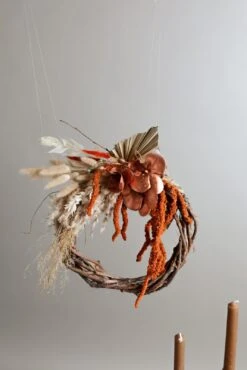 Modern Christmas Wreath No.16 / Cotton In Soft Winter Door Wreath Christmas Decoration / Christmas Wreath / Xmas Door Wreath -Cheap Bags & Purses Store il fullxfull.4912094762 me19