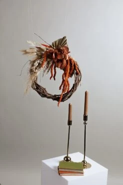 Modern Christmas Wreath No.16 / Cotton In Soft Winter Door Wreath Christmas Decoration / Christmas Wreath / Xmas Door Wreath -Cheap Bags & Purses Store il fullxfull.4912094856 p4y7