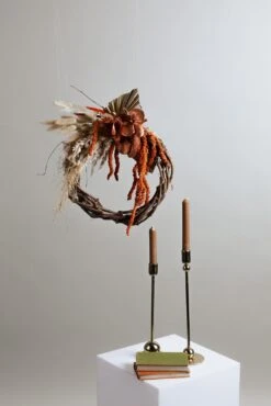 Modern Christmas Wreath No.16 / Cotton In Soft Winter Door Wreath Christmas Decoration / Christmas Wreath / Xmas Door Wreath -Cheap Bags & Purses Store il fullxfull.4912094946 kjc0