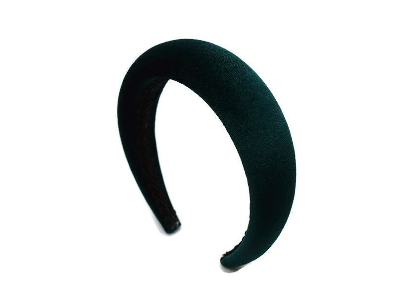 Christmas Green 4cm Plain Headband 3 Christmas Green 4cm Plain Headband