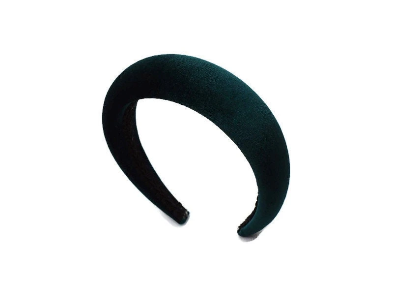 Christmas Green 4cm Plain Headband 8 Christmas Green 4cm Plain Headband - Image 6