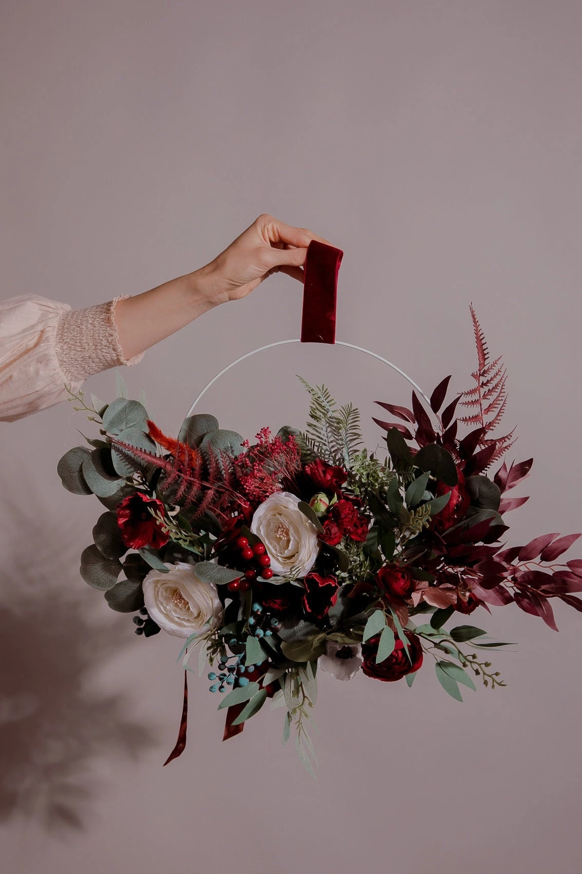 Modern Christmas Wreath No.12 / Artificial Berries In Soft Winter Door Wreath Christmas Decoration / Christmas Wreath / Xmas Door Wreath 8 Modern Christmas Wreath No.12 / Artificial Berries In Soft Winter Door Wreath Christmas Decoration / Christmas Wreath / Xmas Door Wreath - Image 6