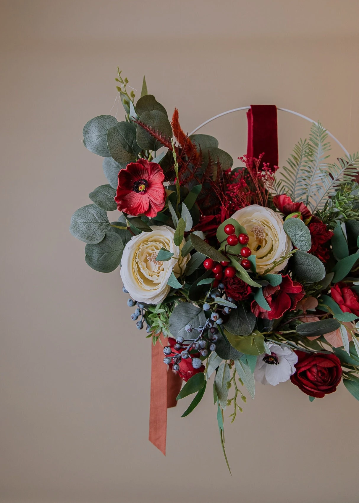 Modern Christmas Wreath No.12 / Artificial Berries In Soft Winter Door Wreath Christmas Decoration / Christmas Wreath / Xmas Door Wreath 12 Modern Christmas Wreath No.12 / Artificial Berries In Soft Winter Door Wreath Christmas Decoration / Christmas Wreath / Xmas Door Wreath - Image 10