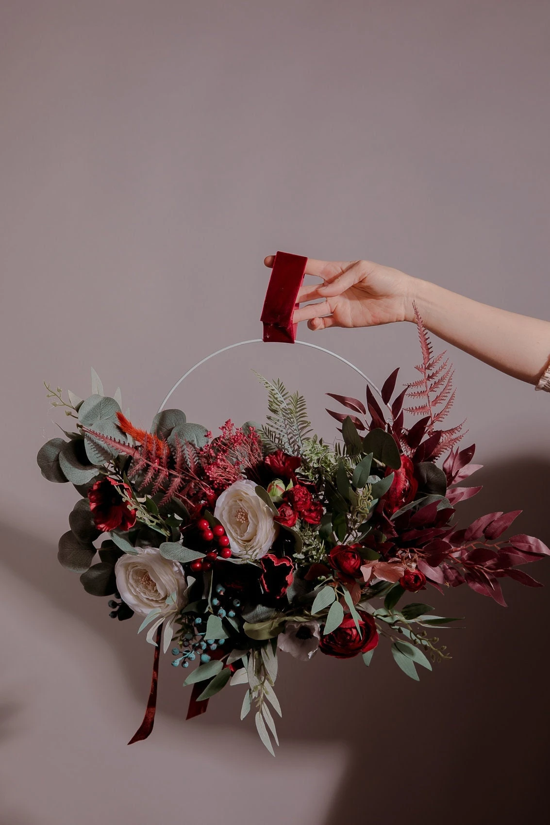 Modern Christmas Wreath No.12 / Artificial Berries In Soft Winter Door Wreath Christmas Decoration / Christmas Wreath / Xmas Door Wreath 10 Modern Christmas Wreath No.12 / Artificial Berries In Soft Winter Door Wreath Christmas Decoration / Christmas Wreath / Xmas Door Wreath - Image 8