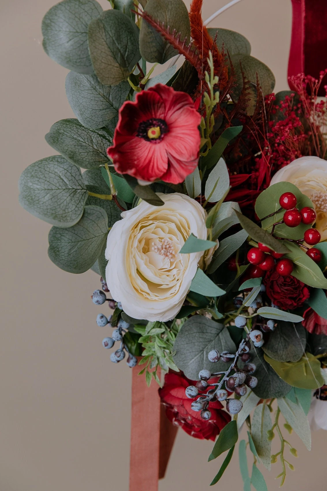 Modern Christmas Wreath No.12 / Artificial Berries In Soft Winter Door Wreath Christmas Decoration / Christmas Wreath / Xmas Door Wreath 11 Modern Christmas Wreath No.12 / Artificial Berries In Soft Winter Door Wreath Christmas Decoration / Christmas Wreath / Xmas Door Wreath - Image 9