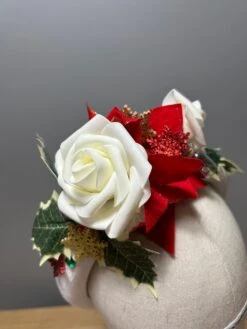 Christmas Party Velour Halo Headband Poinsettia Rose Holly Red White Green Gold -Cheap Bags & Purses Store il fullxfull.5122307210 43px