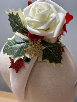 Christmas Party Velour Halo Headband Poinsettia Rose Holly Red White Green Gold -Cheap Bags & Purses Store il fullxfull.5122307272 mkvz