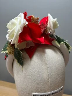 Christmas Party Velour Halo Headband Poinsettia Rose Holly Red White Green Gold -Cheap Bags & Purses Store il fullxfull.5122307298 dzpi