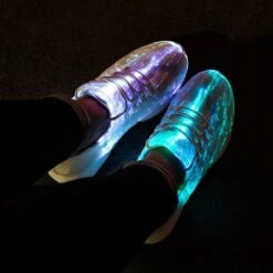Cheap Bags & Purses Store 33 LED Light Up Shoes Fiber Optics For Men - Festival Party Shoes, Halloween, Gifts For Boys, 90s, Teen Gifts, Glow In The Dark, Christmas Gift