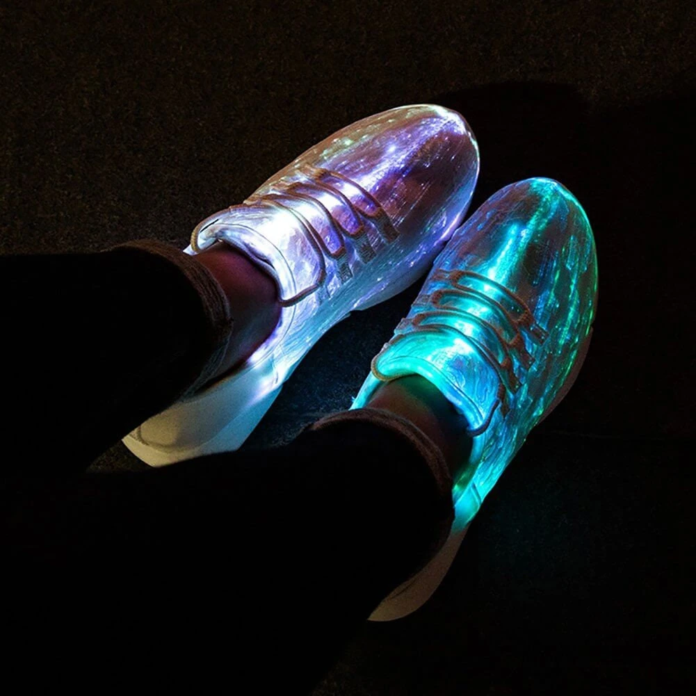 LED Light Up Shoes Fiber Optics For Men - Festival Party Shoes, Halloween, Gifts For Boys, 90s, Teen Gifts, Glow In The Dark, Christmas Gift 3 LED Light Up Shoes Fiber Optics For Men - Festival Party Shoes, Halloween, Gifts For Boys, 90s, Teen Gifts, Glow In The Dark, Christmas Gift